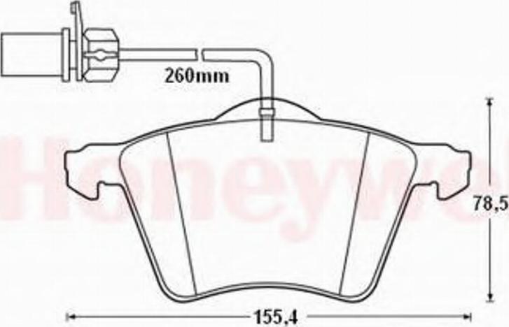 BENDIX 573206B - Brake Pad Set, disc brake www.autospares.lv