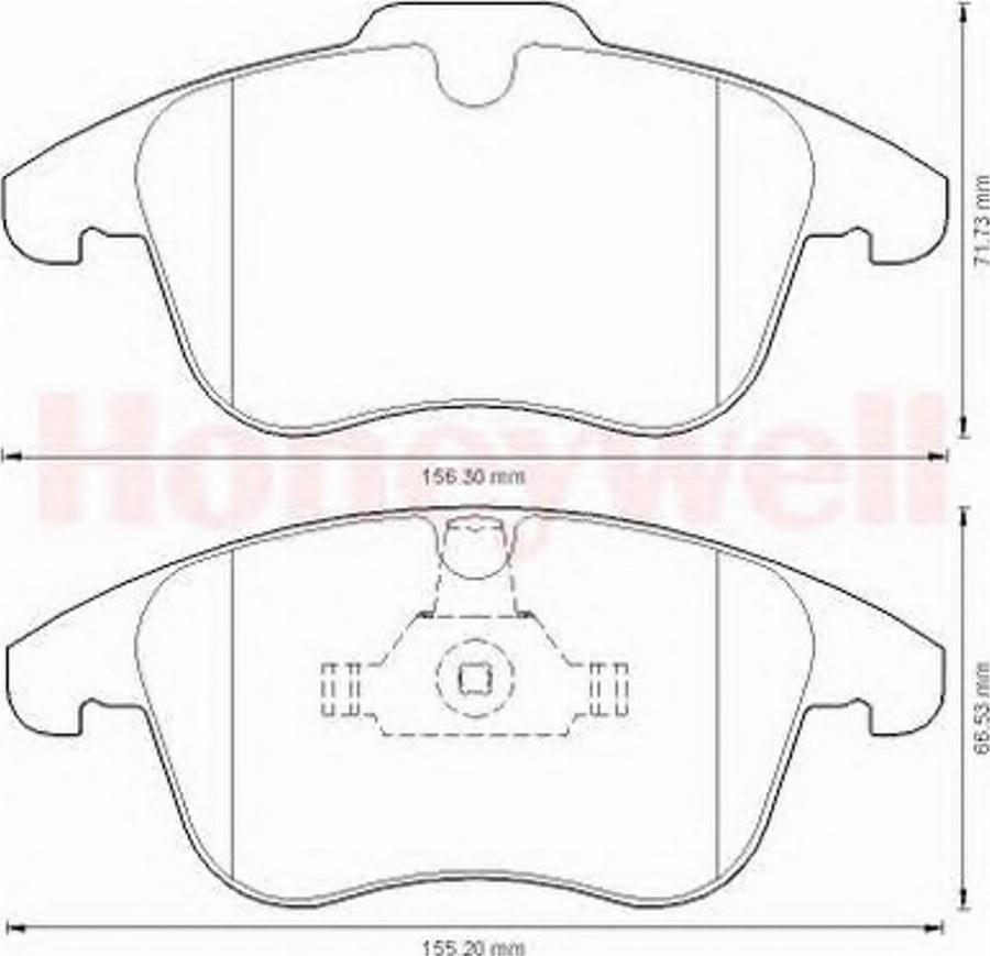 BENDIX 573201B - Bremžu uzliku kompl., Disku bremzes www.autospares.lv