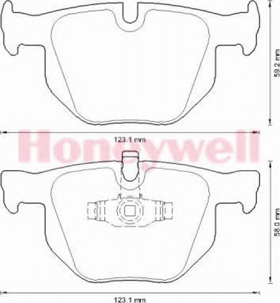 BENDIX 573285B - Brake Pad Set, disc brake www.autospares.lv