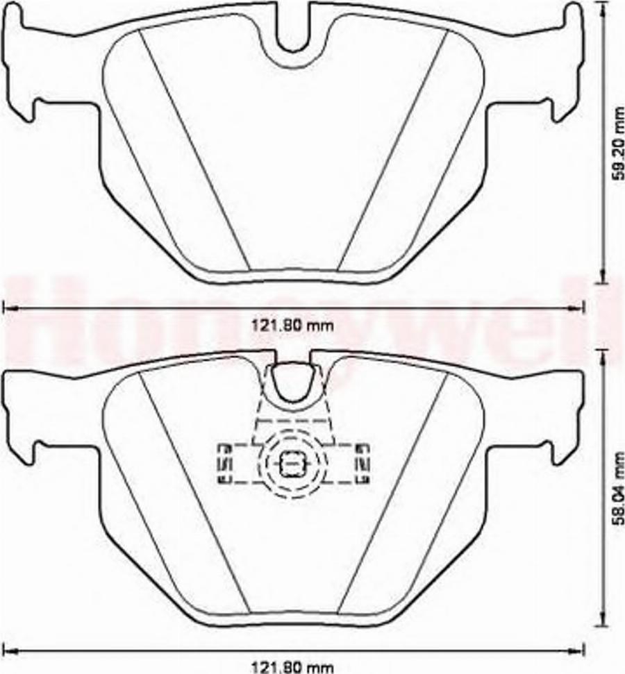 BENDIX 573224B - Bremžu uzliku kompl., Disku bremzes www.autospares.lv