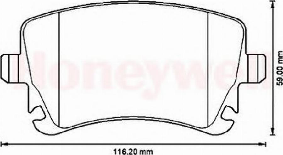 BENDIX 573220B - Brake Pad Set, disc brake www.autospares.lv