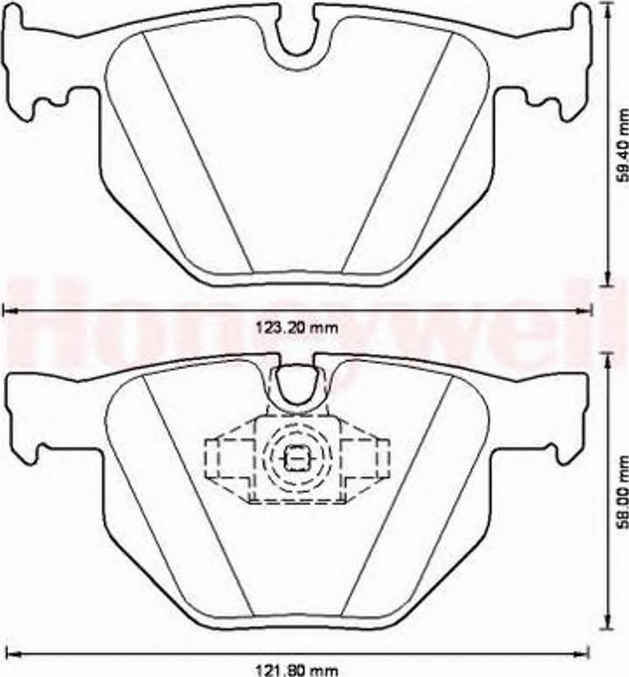 BENDIX 573228B - Bremžu uzliku kompl., Disku bremzes www.autospares.lv