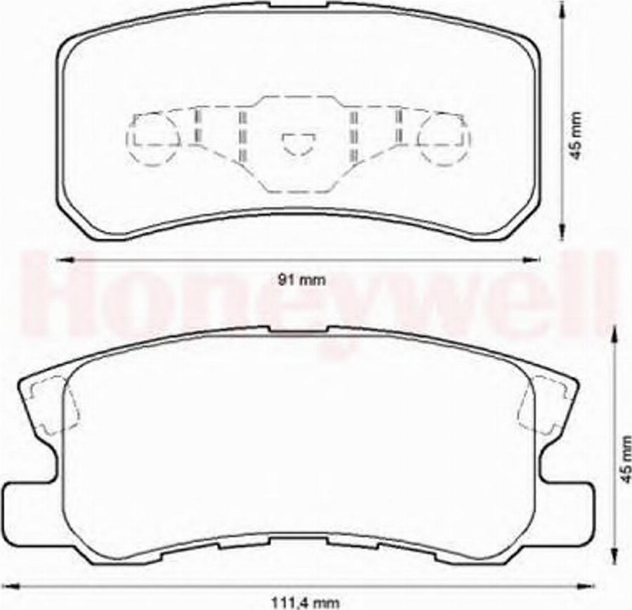 BENDIX 572498B - Brake Pad Set, disc brake www.autospares.lv