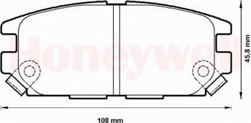 BENDIX 572493B - Brake Pad Set, disc brake www.autospares.lv