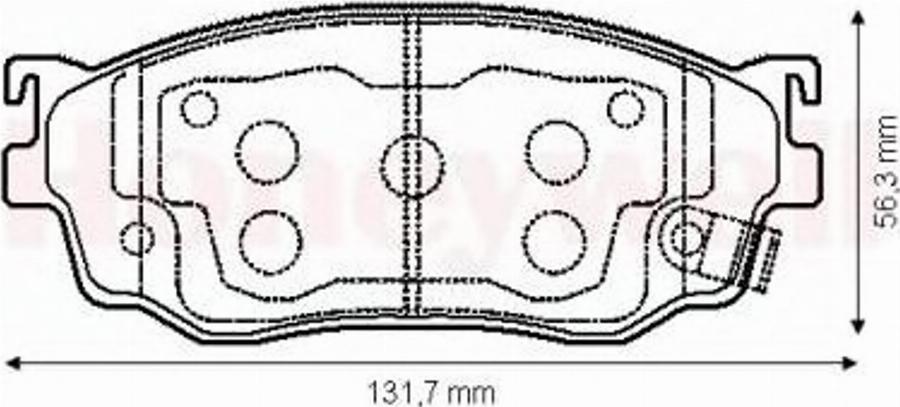 BENDIX 572444B - Bremžu uzliku kompl., Disku bremzes autospares.lv