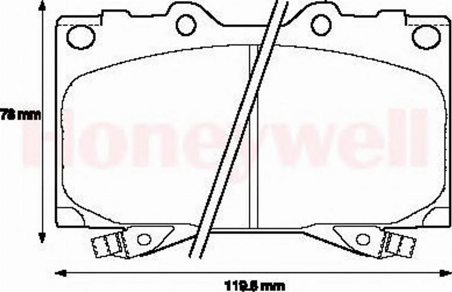 BENDIX 572451B - Brake Pad Set, disc brake www.autospares.lv