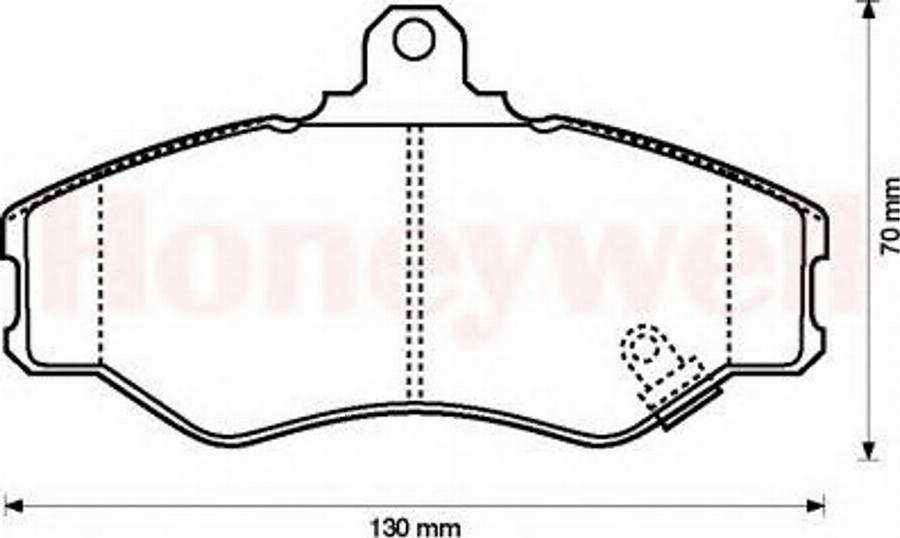 BENDIX 572411B - Тормозные колодки, дисковые, комплект www.autospares.lv