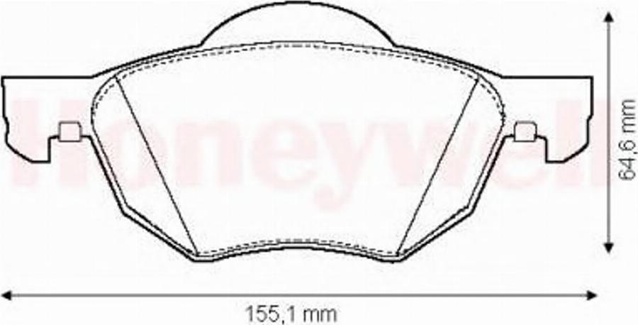 BENDIX 572480B - Brake Pad Set, disc brake www.autospares.lv