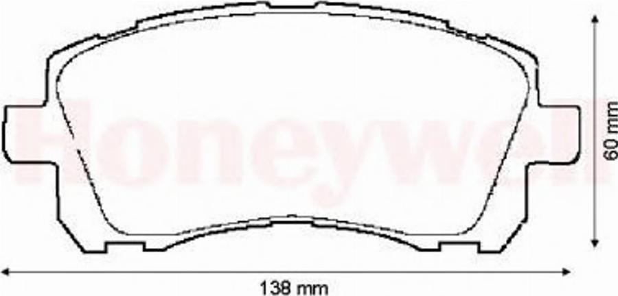 BENDIX 572423B - Bremžu uzliku kompl., Disku bremzes www.autospares.lv