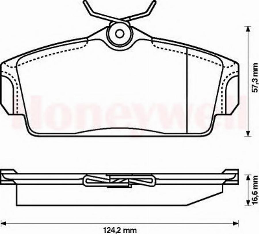 BENDIX 572422B - Bremžu uzliku kompl., Disku bremzes autospares.lv