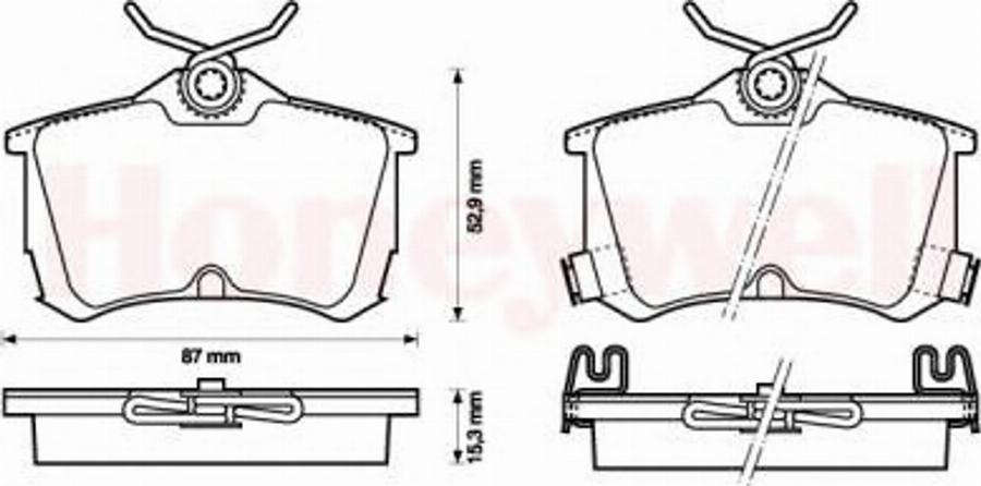 BENDIX 572478 B - Brake Pad Set, disc brake www.autospares.lv