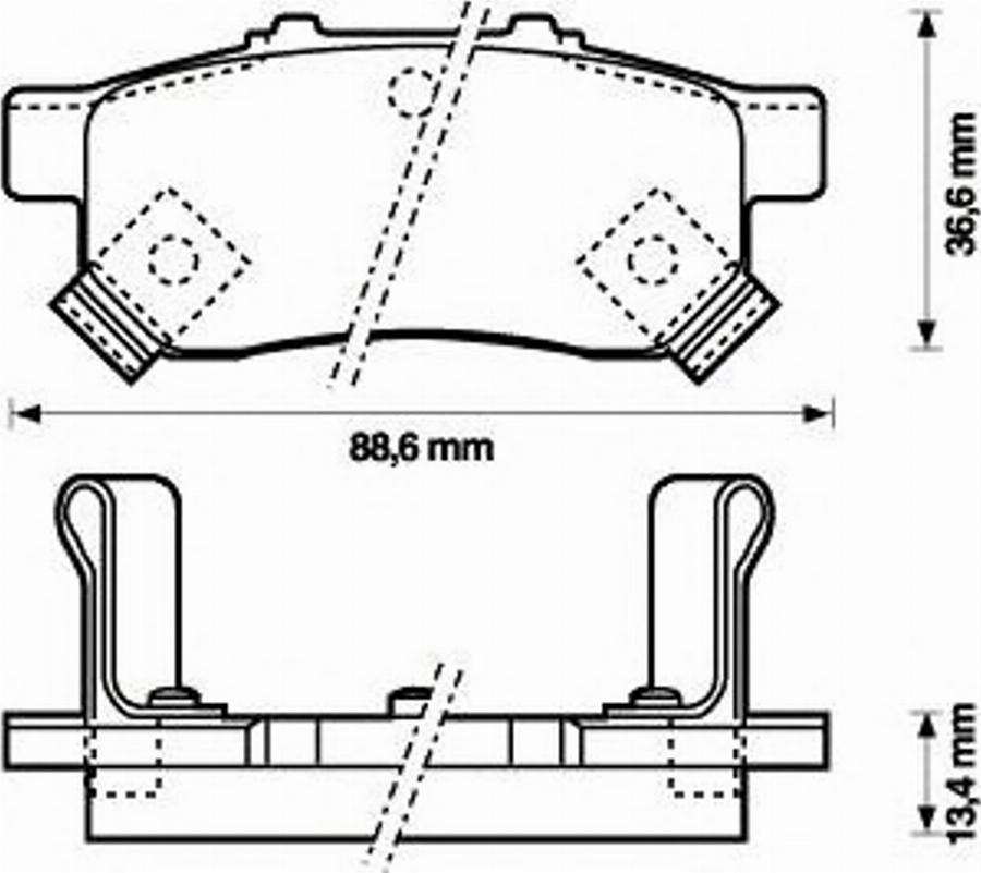 BENDIX 572473B - Bremžu uzliku kompl., Disku bremzes www.autospares.lv