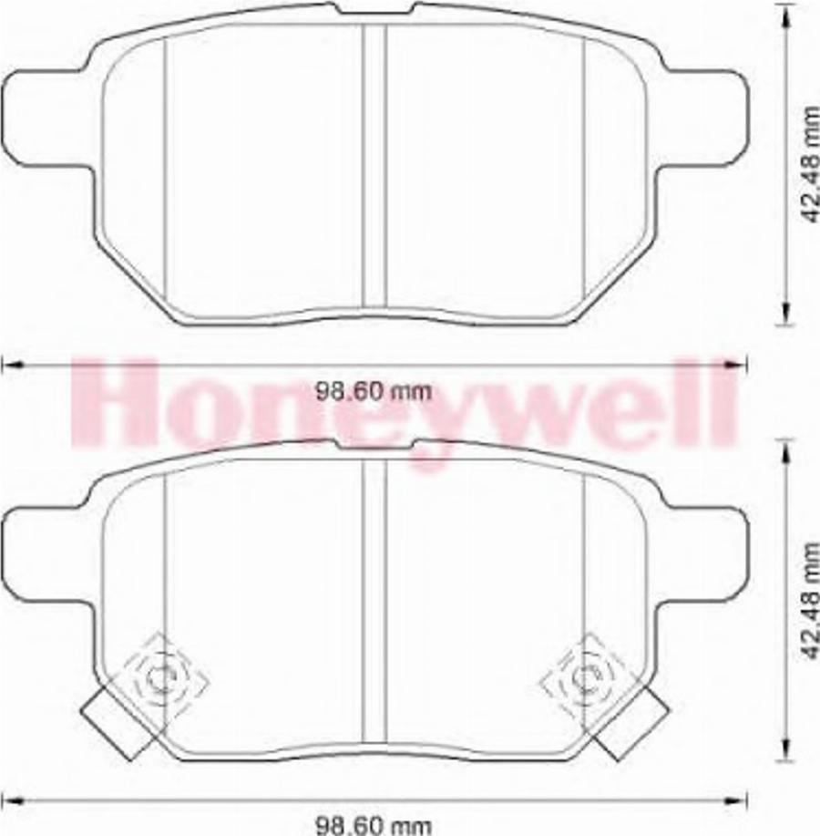 BENDIX 572591B - Тормозные колодки, дисковые, комплект www.autospares.lv