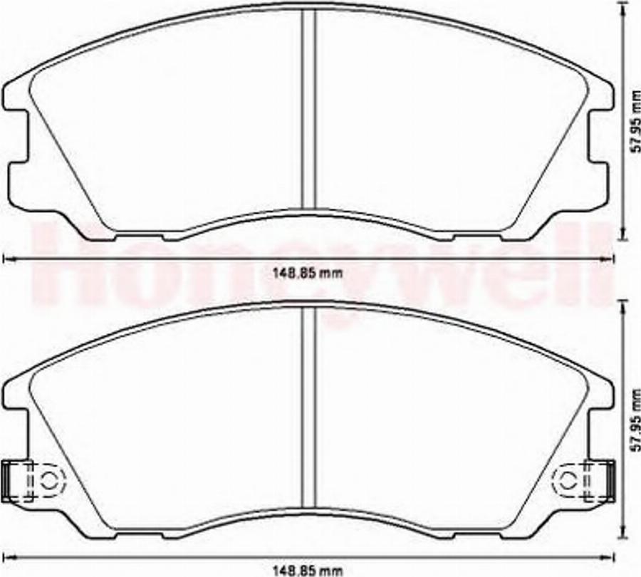 BENDIX 572540B - Bremžu uzliku kompl., Disku bremzes www.autospares.lv