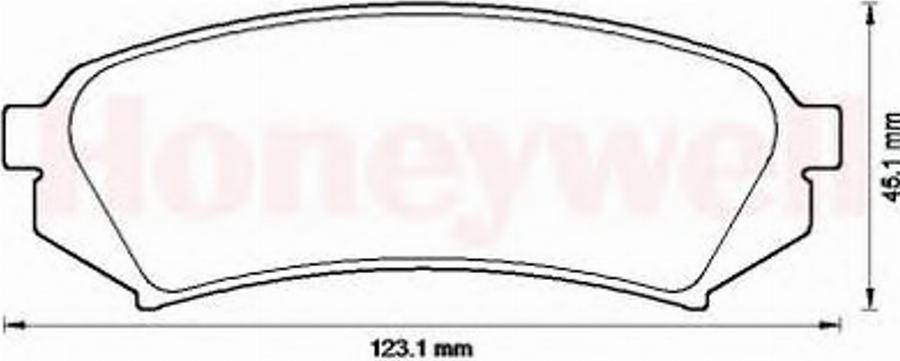 BENDIX 572548B - Brake Pad Set, disc brake www.autospares.lv