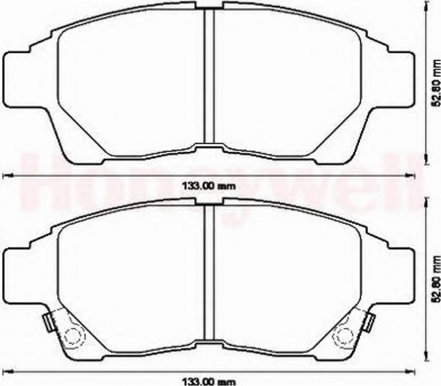 BENDIX 572543B - Brake Pad Set, disc brake www.autospares.lv