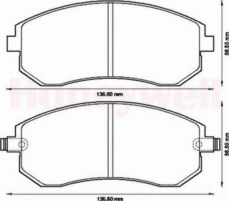 BENDIX 572550B - Bremžu uzliku kompl., Disku bremzes www.autospares.lv