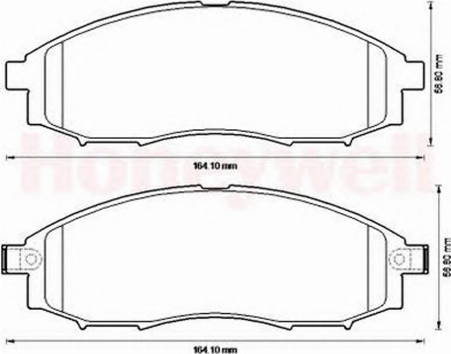 BENDIX 572551B - Bremžu uzliku kompl., Disku bremzes www.autospares.lv