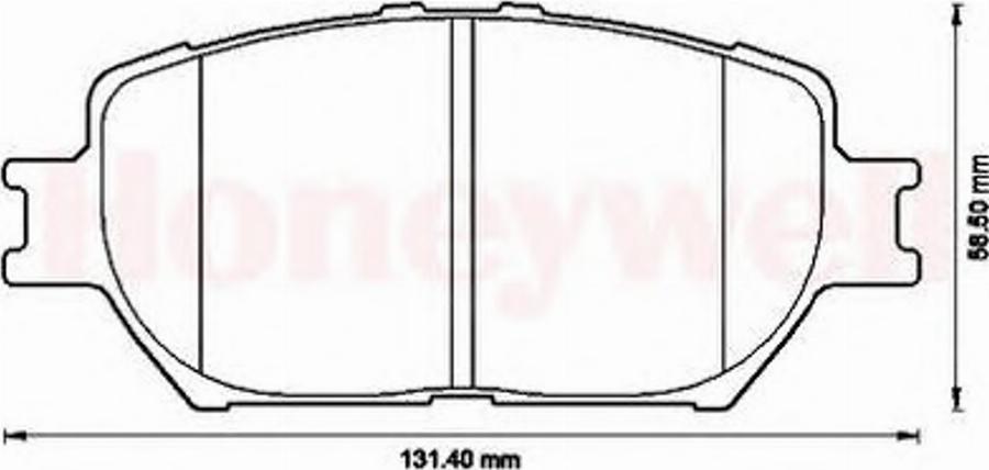 BENDIX 572553B - Brake Pad Set, disc brake www.autospares.lv