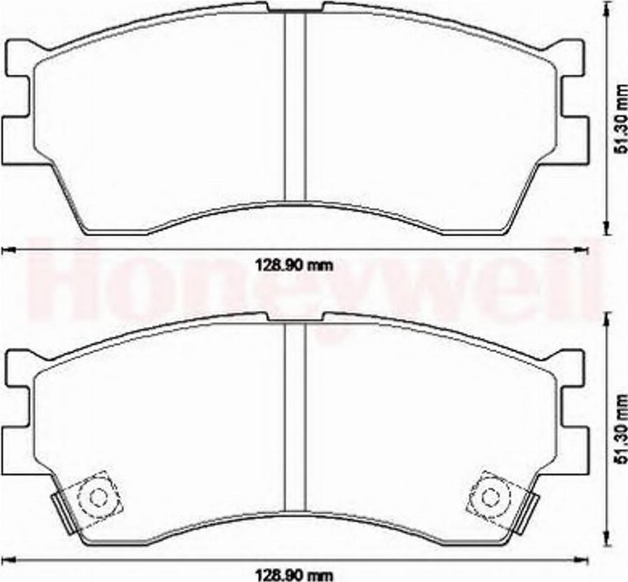 BENDIX 572560B - Тормозные колодки, дисковые, комплект www.autospares.lv