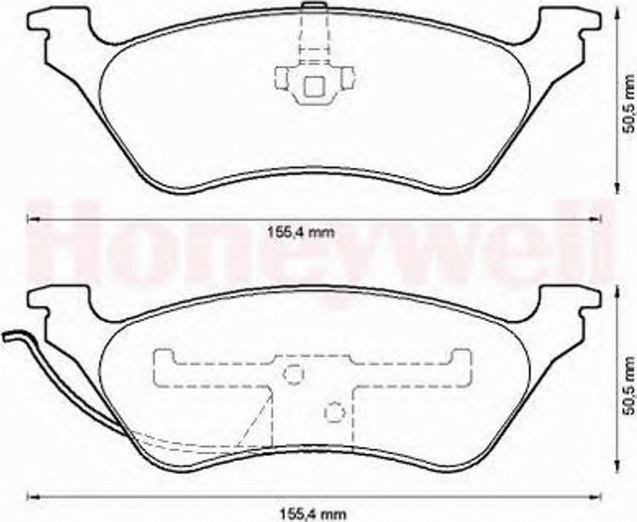 BENDIX 572505 B - Bremžu uzliku kompl., Disku bremzes www.autospares.lv