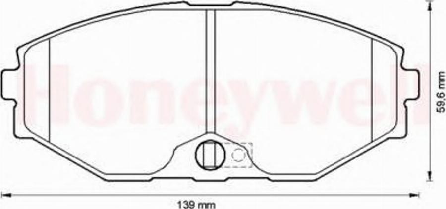 BENDIX 572506B - Тормозные колодки, дисковые, комплект www.autospares.lv