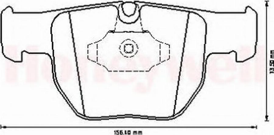 BENDIX 572507B - Brake Pad Set, disc brake www.autospares.lv