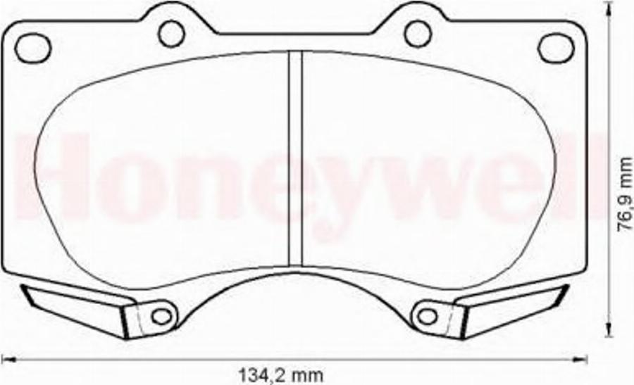 BENDIX 572515B - Bremžu uzliku kompl., Disku bremzes www.autospares.lv