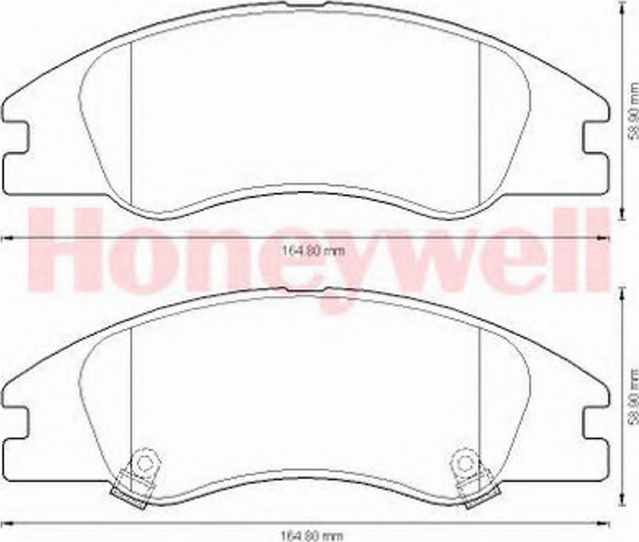 BENDIX 572585B - Тормозные колодки, дисковые, комплект www.autospares.lv