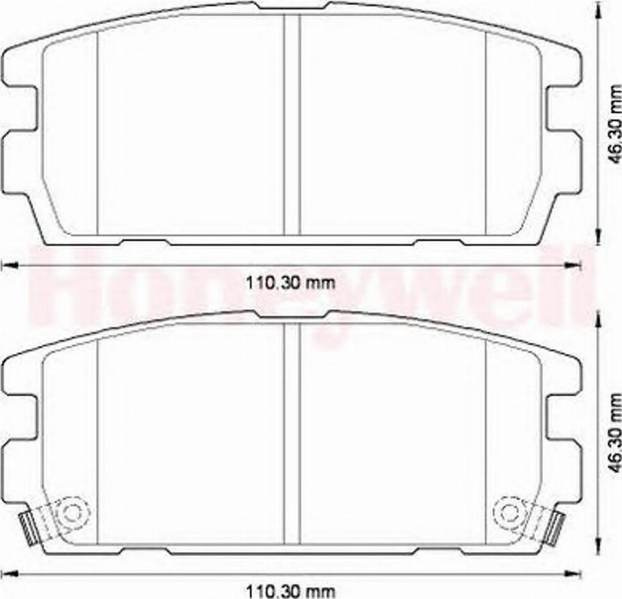 BENDIX 572581B - Bremžu uzliku kompl., Disku bremzes autospares.lv