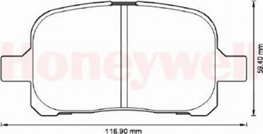 BENDIX 572538B - Bremžu uzliku kompl., Disku bremzes autospares.lv