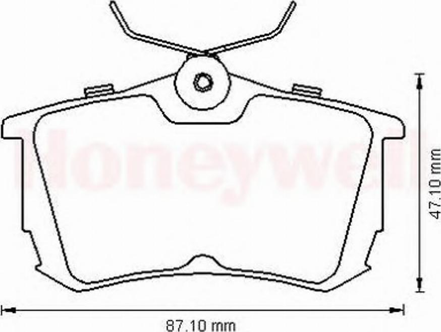 BENDIX 572520B - Brake Pad Set, disc brake www.autospares.lv