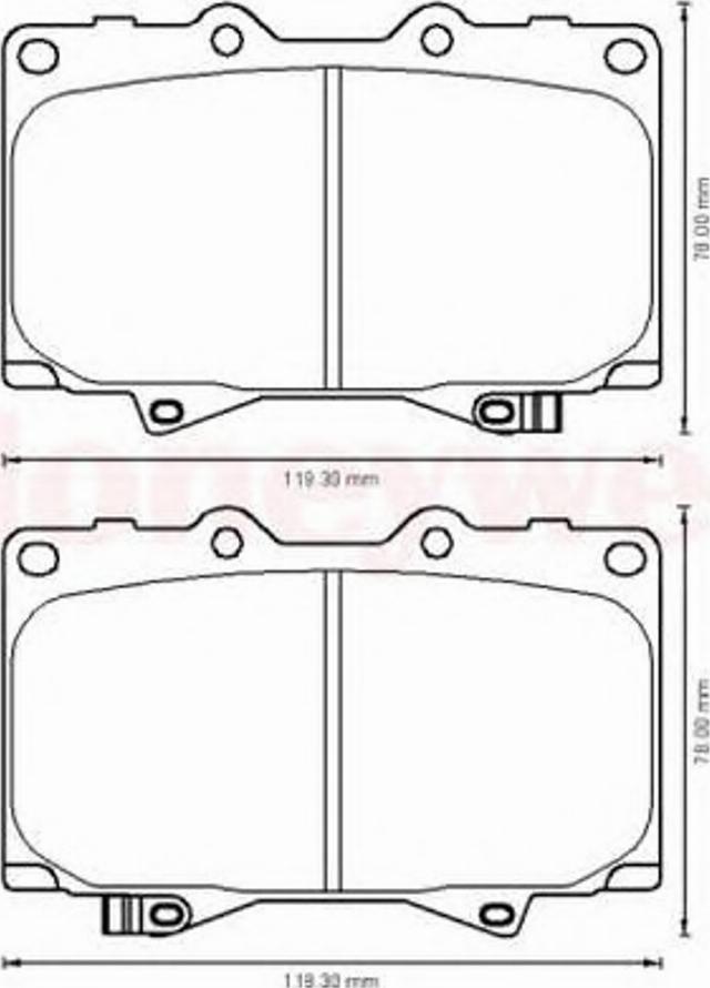 BENDIX 572528B - Bremžu uzliku kompl., Disku bremzes autospares.lv