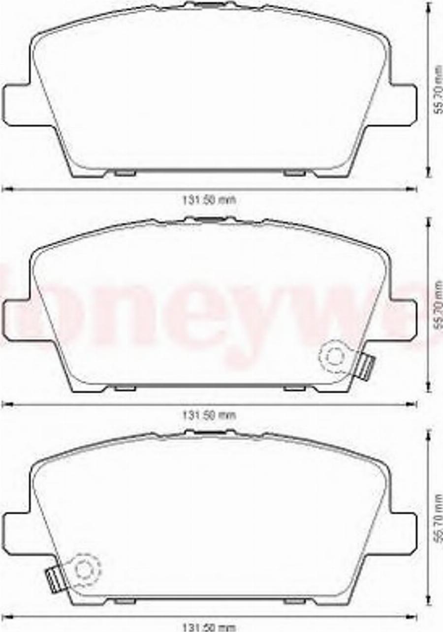 BENDIX 572579B - Bremžu uzliku kompl., Disku bremzes www.autospares.lv