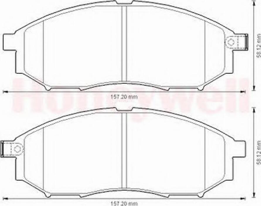 BENDIX 572575 B - Bremžu uzliku kompl., Disku bremzes www.autospares.lv