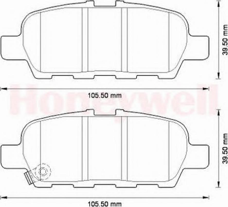 BENDIX 572573B - Brake Pad Set, disc brake www.autospares.lv