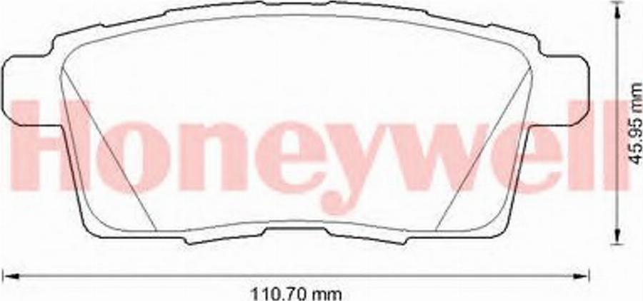 BENDIX 572644B - Brake Pad Set, disc brake www.autospares.lv