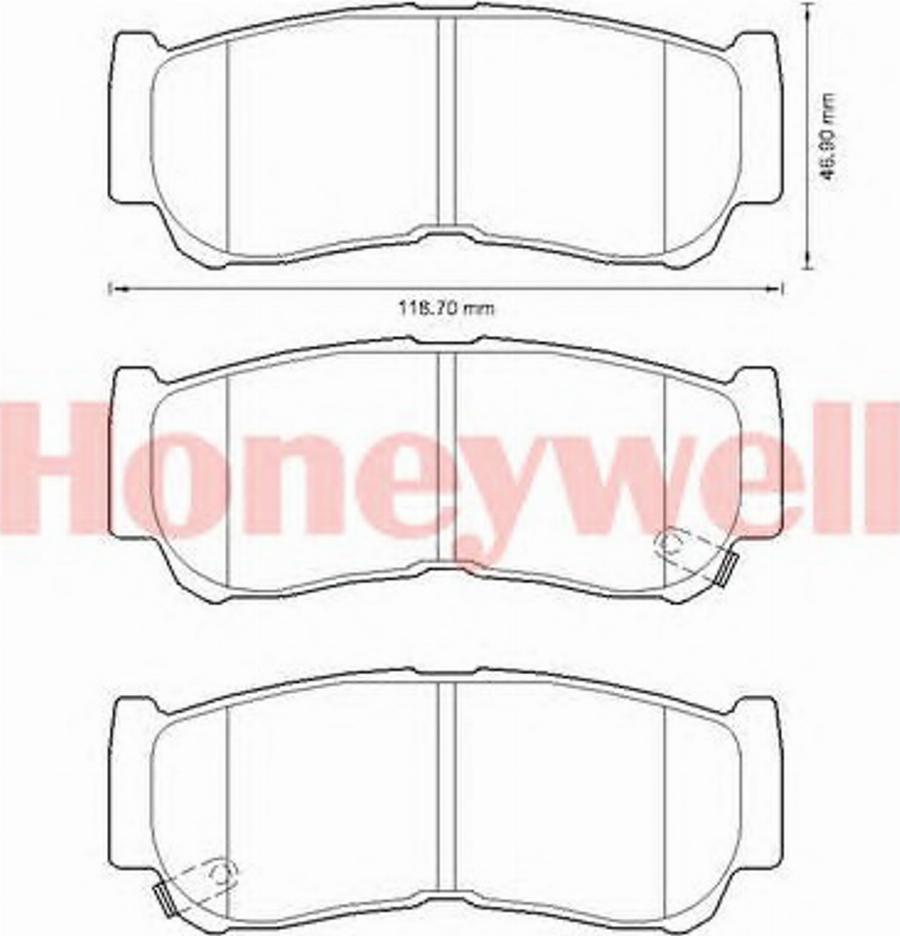 BENDIX 572608B - Brake Pad Set, disc brake www.autospares.lv