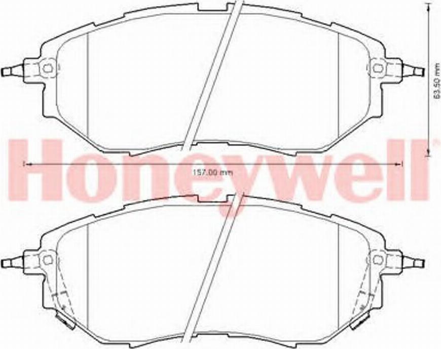 BENDIX 572638B - Brake Pad Set, disc brake www.autospares.lv