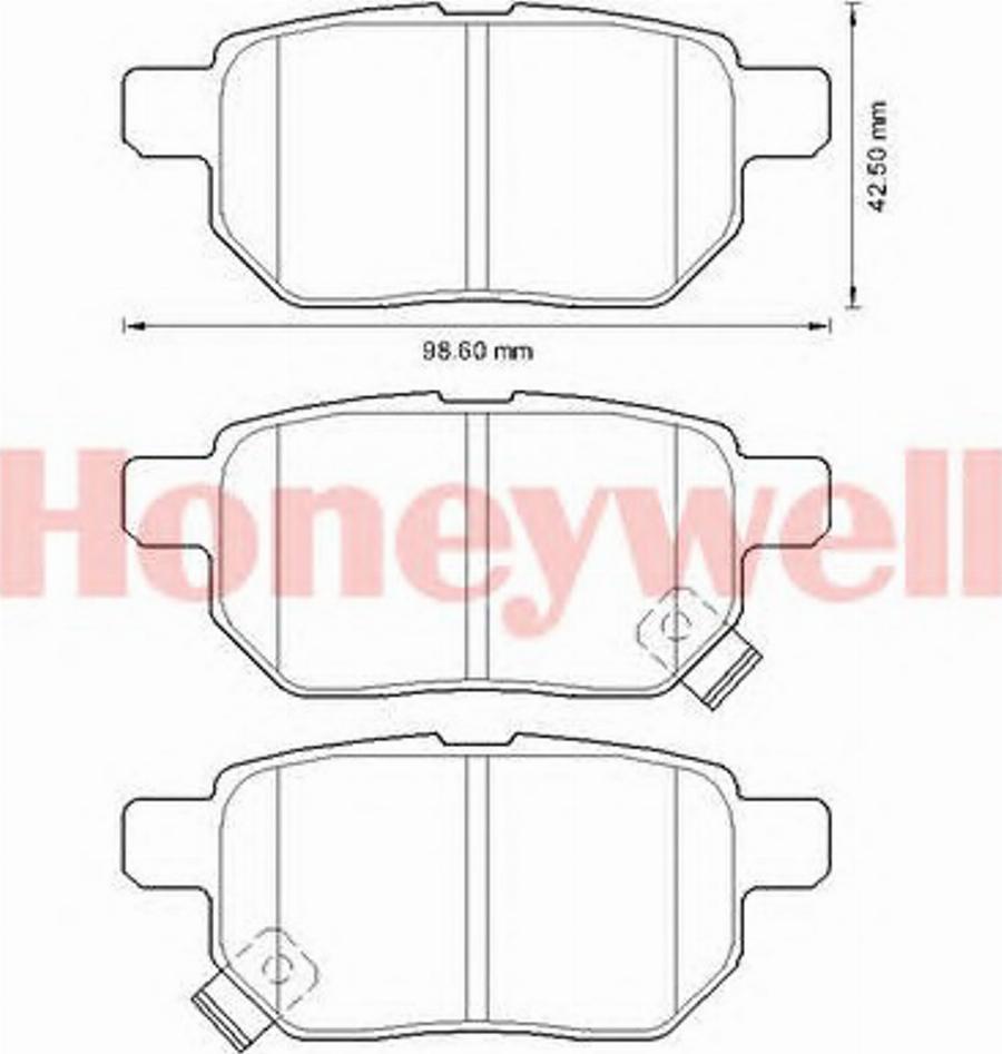 BENDIX 572632B - Brake Pad Set, disc brake www.autospares.lv