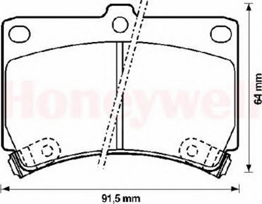 BENDIX 572145B - Bremžu uzliku kompl., Disku bremzes autospares.lv