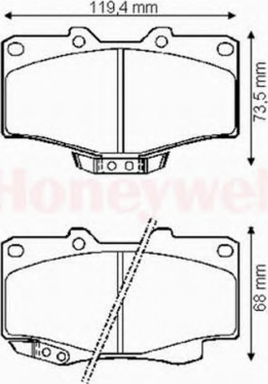 BENDIX 572140B - Bremžu uzliku kompl., Disku bremzes www.autospares.lv