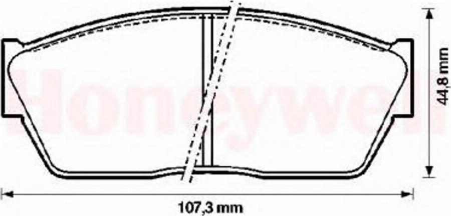 BENDIX 572180B - Brake Pad Set, disc brake www.autospares.lv