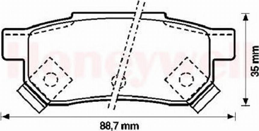 BENDIX 572137B - Bremžu uzliku kompl., Disku bremzes autospares.lv