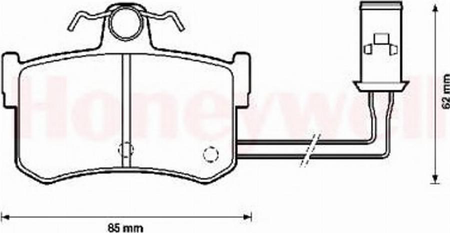 BENDIX 572124B - Brake Pad Set, disc brake www.autospares.lv