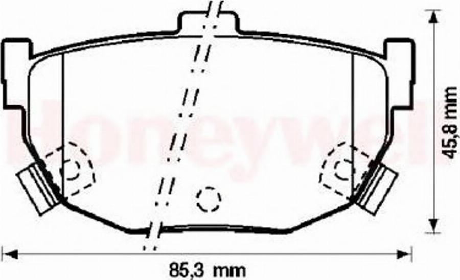 BENDIX 572127B - Тормозные колодки, дисковые, комплект www.autospares.lv