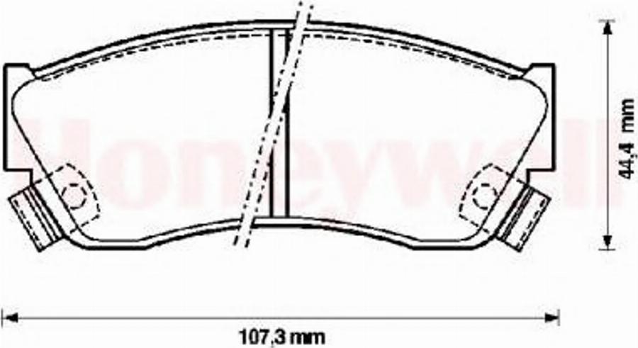 BENDIX 572179B - Тормозные колодки, дисковые, комплект www.autospares.lv