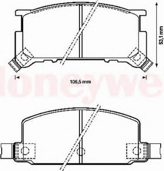 BENDIX 572172B - Bremžu uzliku kompl., Disku bremzes autospares.lv