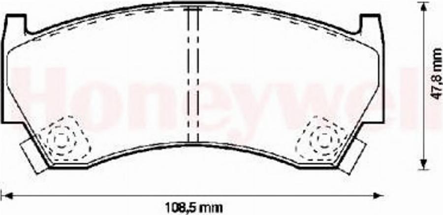 BENDIX 572396 B - Brake Pad Set, disc brake www.autospares.lv