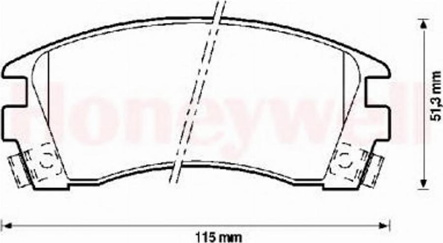 BENDIX 572397B - Brake Pad Set, disc brake www.autospares.lv